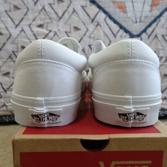 *NIB* Vans Classic Slip-On True White Size 8M/9.5W NWT main image 6